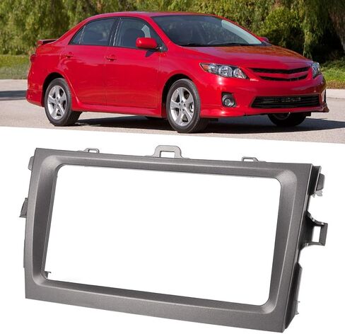 مجموعة Dubil Din Tich Skren لمجموعة تثبيت ستيريو السيارة كورولا مزدوجة DIN | إطار ملاحة 2Din 7in إطار لوحة راديو DVD للسيارة مناسب لـ 08؟13 in Kuwait