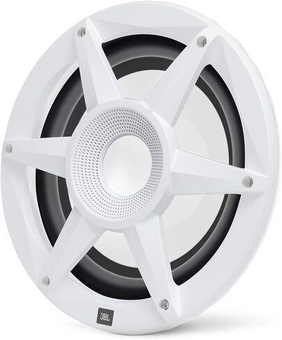 JBL - Mobile Stadium Marine Series 10" Premium Free Air Subwoofer w/SSI RGB Lighting White (STADIUMMW1000AM) in Saudi Arabia