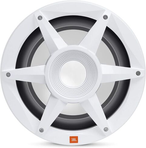 JBL - Mobile Stadium Marine Series 10" Premium Free Air Subwoofer w/SSI RGB Lighting White (STADIUMMW1000AM) in Saudi Arabia