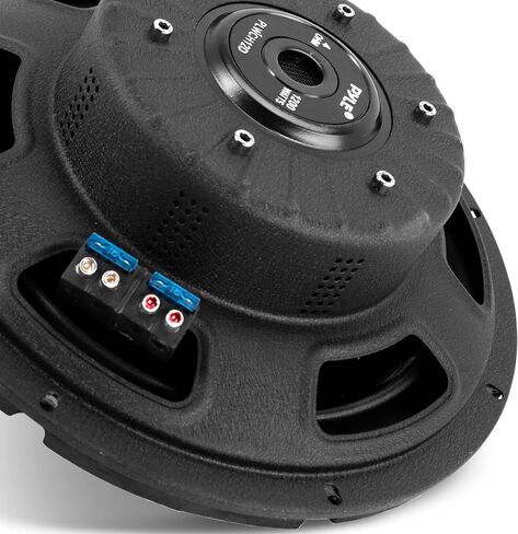Pyle Car Vehicle Subwoofer Audio Speaker - 10 Inch 1000 Watt Power Ultra Slim DVC Subwoofer w/ Dual 2" Kapton Voice Coil, 4 Ohm Impedance, 60 Oz Magnet - for Vehicle Stereo Sound System PLWCH10D in Saudi Arabia