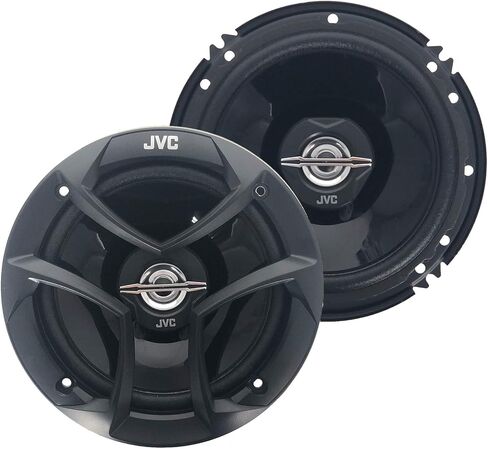 JVC Single DIN AM/FM Radio USB AUX Bluetooth CD Multimedia Receiver Bundle with JVC 6.5" 300 Watt Max Power 2-Way Car Speakers (Pair), (Qty 2) JVC 6x9 400W Max 3-Way Speakers + 50 Ft Speaker Wire in Saudi Arabia