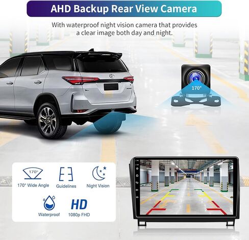 5GWiFi ترقية 4GB+32GB Android 13 راديو السيارة ستيريو لتويوتا تندرا 2007-2013 تويوتا سيكويا 2008-2018 مع Carplay اللاسلكي وAndroid Auto 10.1 بوصة تعمل باللمس واي فاي GPS بلوتوث كاميرا احتياطية in Kuwait