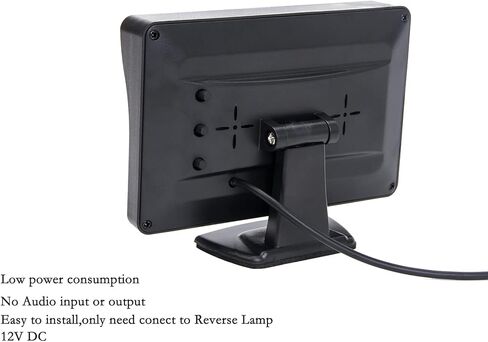 شاشة مرآة السيارة Yasoca مقاس 4.3 بوصة، رؤية خلفية للمركبة، كاميرا LED احتياطية للسيارة، نظام ركن سيارات فيديو للسيارات والشاحنات والشاحنات الصغيرة وسيارات الدفع الرباعي سهلة التركيب in Kuwait