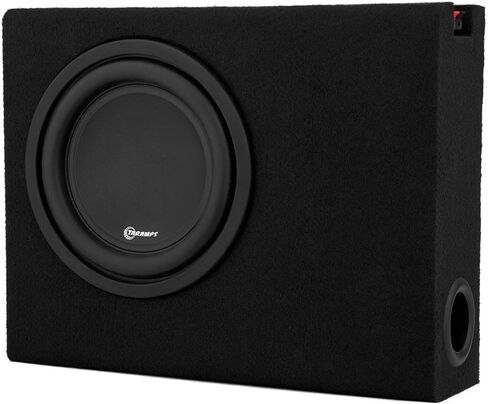 Taramp's T 500SW-R PS 8" 500 watts Loaded Subwoofer Enclosure 250 Watts RMS 4 Ohms, Loudspeaker, Sub Enclosure Black Box 500W MAX, High Power Car Audio, Passive Box in Saudi Arabia