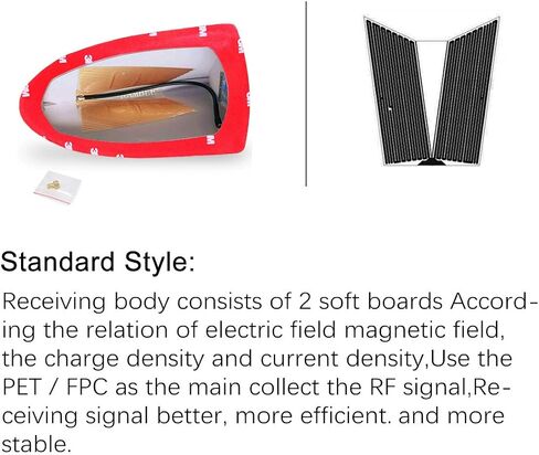 Ramble- Super Shark Fin Antenna, Car Radio Aerials, Functional Antennas, for Ford Fusion (Advanced Style, Black) in Kuwait
