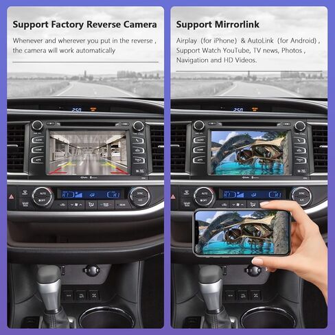Road Top Wireless Carplay Android Auto Adapter for Toyota with Touch2 & Entune2.0 System 2014-2019 Year, Support Navigation, Mirrorlink, Camera, Bluetooth, USB in Saudi Arabia