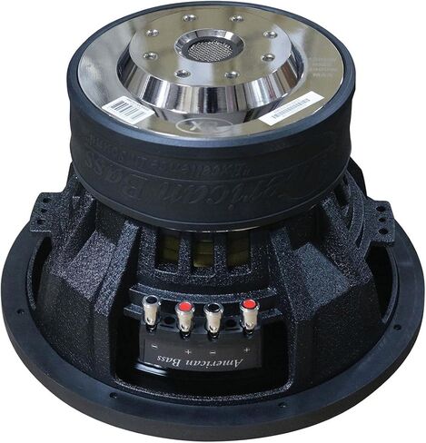 اميريكان باس مضخم صوت XR-12D4 مقاس 12 انش، 1200 واط ار ام اس/2400 واط كحد اقصى، فتحات تهوية لتبريد الملف الصوتي، ملفات صوت مزدوجة 4 اوم مع 200 اونصة، اجمالي - مغناطيس عالي التكديس مزدوج in Kuwait