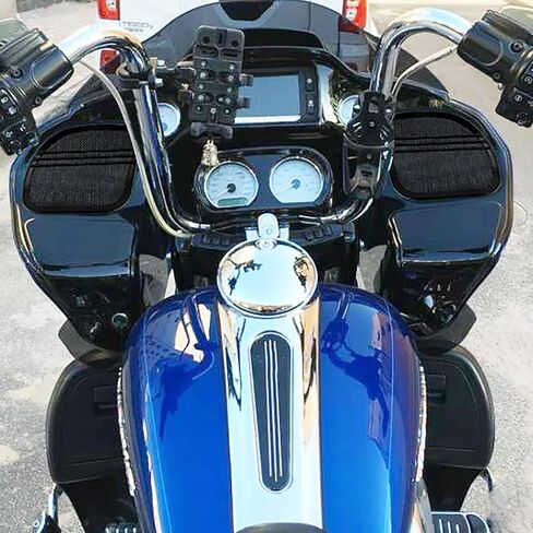 HDBUBALUS Motorcycle Tri-Line Speaker Grills Front Fairing Speaker Cover Fit for Harley Road Glide FLTRX FLTRK FLTRXS FLTRUSE FLTRXSE 2015-2023 Black 1 Pair in Saudi Arabia