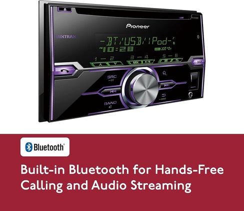 Soundstream VR-623B Built-in Bluetooth 6.2 Inch Touchscreen High Resolution TFT LCD Car CD DVD MP3 Receiver Hands Free Calls Audio Streaming USB AUX SD Card Inputs LED RGB Colors AM/FM Radio Stereo in Saudi Arabia