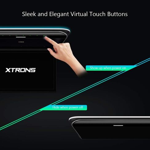XTRONS 19.5 بوصة مشغل علوي للسيارة 16:9 شاشة عريضة 1080 بكسل شاشة تثبيت على سقف السيارة رفيعة للغاية قابلة للطي شاشة علوية للسيارة تدعم الأشعة تحت الحمراء وHDMI وUSB ومدخل AV ومكبرات صوت استريو in Kuwait