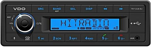 TR712UB-BU 12v في دي او كونتيننتال Radio Blue Display بلوتوث in Kuwait