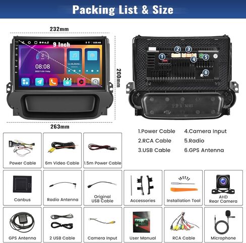 2+32G ستيريو سيارة أندرويد لسيارة شيفروليه تشيفي ماليبو 2009-2014 مع Apple Carplay Android Auto Mirror Link Change Theme 9 بوصة شاشة تعمل باللمس FM RDS DSP SWC Bluetooth WiFi GPS+AHD Camera & MIC in Kuwait