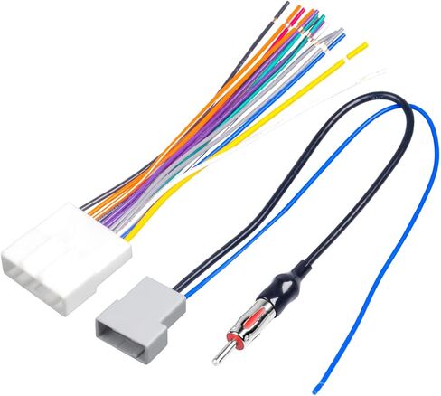 باتيج الأسلاك تسخير، راديو السيارة ستيريو الأسلاك تسخير مع موصل كابل محول الهوائي، بديل لتحديد 2007-2013 نيسان سوبارو إنفينيتي مورانو، سهلة التركيب لأسلاك راديو السيارة يسخر in Kuwait