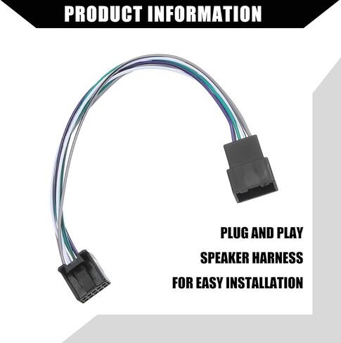 Hihaha داخلي/إضافة مضخم صوت ومضخم صوت وأسلاك T-Harness لتويوتا كامري 2018-2021 لتويوتا RAV4 2019-2021/ موصل قابس ستيريو راديو السيارة 8 دبوس/بلاستيك/1 قطعة/أسود in Kuwait