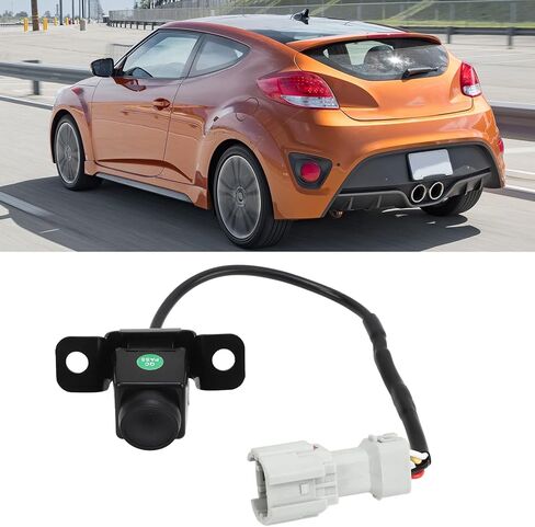95760 2V100 كاميرا الرؤية الخلفية العكسية لشركة Hyundai Veloster 2012 إلى 2017، صورة واضحة مقاومة للماء احتياطية مساعدة عكس الكاميرا، كاميرا بديلة بزاوية واسعة لشركة Hyundai in Kuwait