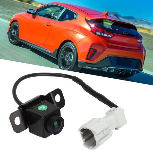 95760 2V100 كاميرا الرؤية الخلفية العكسية لشركة Hyundai Veloster 2012 إلى 2017، صورة واضحة مقاومة للماء احتياطية مساعدة عكس الكاميرا، كاميرا بديلة بزاوية واسعة لشركة Hyundai in Kuwait