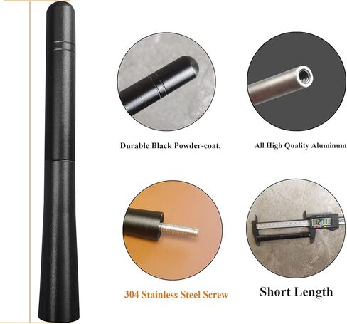 Short Aluminum Antenna for Nissan Titan (2019-2023), 4.7 Inch Radio Antenna for Nissan Titan (2019-2023) in Kuwait