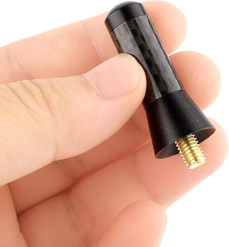 هوائي قصير من الياف الكربون مقاس 1.4 انش من بيبيكو، ديكور هوائي السيارة، هوائي سيارة قصير عالمي مع خيط من خليط معدني من الالومنيوم لمعظم السيارات in Kuwait