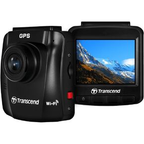 Transcend 64GB DrivePro 250 1440P 2K QHD 60fps Dashcam with GPS, WiFi and Suction Mount TS-DP250A-64G