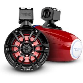 DS18 NXL-X6TP/RD Hydro 6.5" Marine Towers with Integrated RGB LED Lights High Performance, Marine Grade IP65 Rated, 300 W Max 150 W RMS 4 Ohms (Pair) in Kuwait