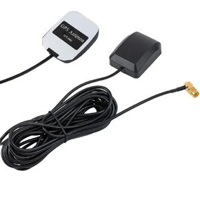 POBADY سيارة GPS هوائي 1575.42MHz MCX ذكر محول التوصيل مع 3M GPS MCX هوائي تمديد كابل RG174 قاعدة مغناطيسية للسيارات السيارات نظام ملاحة GPS مستقبلات GPS سيارة DVR