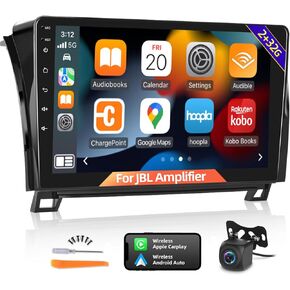 Android Car Radio for Toyota Tundra 2007-2013 and Sequoia 2008-2019 with JBL Harness, DSP Wireless Apple Carplay & Android Auto 10.1 Inch Touchscreen Stereo GPS WiFi + Backup Camera 2+32G in Saudi Arabia