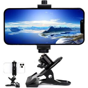 Mippko Clip Clamp Phone Holder,Compatible with 3.5~7.5 inch iPhone/Nexus/HTC/LG/Huawei/Smart Phones, 360°Adjustment Mount No Any Tools Drilling in Saudi Arabia