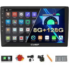 2023 جديد 10.1 بوصة راديو ستيريو للسيارة Android 8G+128G Universal Double Din مع Apple Carplay اللاسلكي Android Auto 1280x720 بكسل شاشة QLED داخل لوحة القيادة GPS وحدة بلوتوث مشغل الوسائط المتعددة رئيس الوحدة in Kuwait