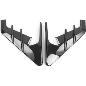 muge racing Side Camera Indicator Protection Cover, Compatible with Model 3 Model Y Autopilot 2.0-3.0(Glossy Black)