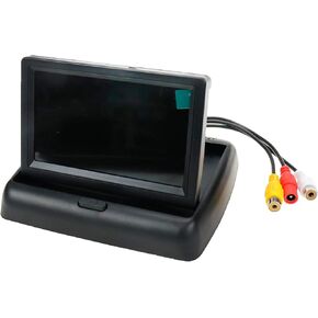 شاشة عرض ملونة TFT LCD قابلة للطي من مودينجزي بحجم 10.96 سم شاشة عرض خلفية لعرض شاشة عرض لخلفية السيارة عكس كاميرا وقوف السيارات الاحتياطية، الكاميرا غير متضمنة in Kuwait