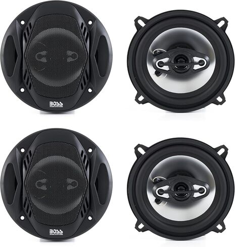 BOSS NX524 5.25" 600W 4-Way Car Audio Coaxial Speakers Stereo Black 4 Ohm in Saudi Arabia