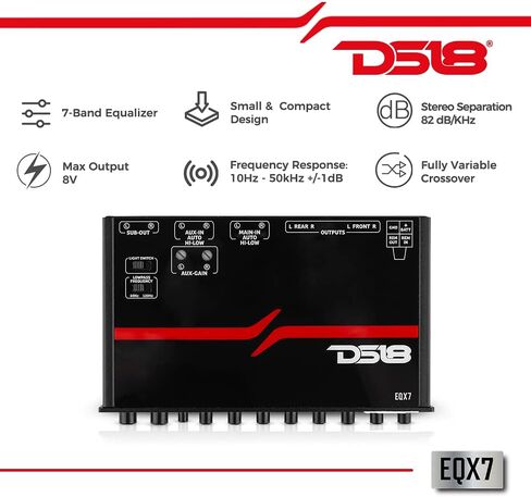 DS18 Bundle Car Speakers 4X PRO-GM6B 6.5" Midrange Speakers and 4X PRO-TWX1/BK Aluminum Super Tweeters - PRO Car Audio Component Package with Equalizer/Crossover in Saudi Arabia