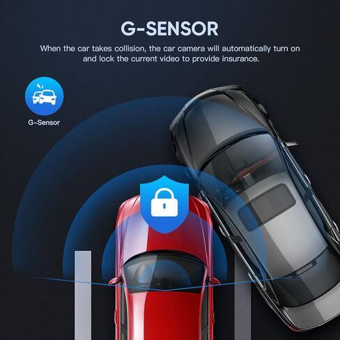 Dash Cam for Cars, 1080P Full HD Dash Car Camera Video Recorder Front Dashcam Super Night Vision, 170° Wide Angle Dashcams with 3.4" IPS Display, G-Sensor, WDR, Motion Detection Loop Recording in Kuwait