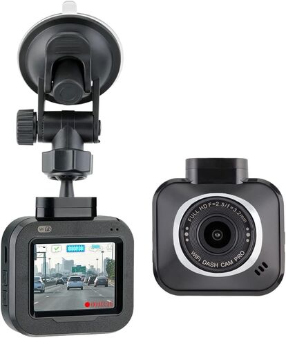Dash Cam Pro Wi-Fi - As Seen on TV Dash Cam 360°, Motion Detection, 2.0" LCD, 1080p HD, Dashboard Camera Video Recorder, Loop Recording, Night-Mode in Saudi Arabia