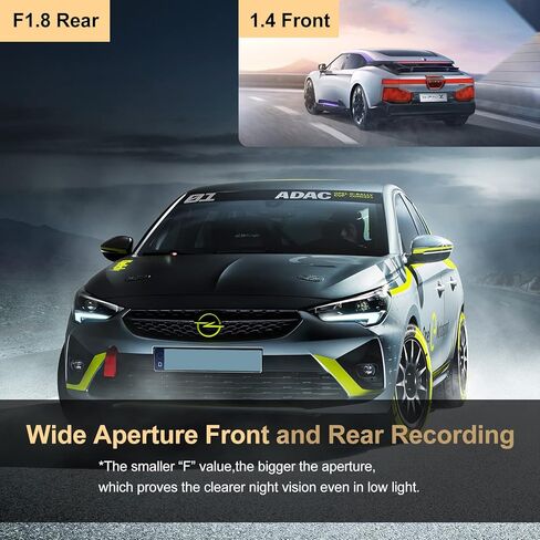 كاميرا ORIbox Dash Cam الأمامية والخلفية 4K/2.5K مسجل لوحة قيادة السيارة عالي الدقة مع شاشة IPS 3.16 بوصة، واي فاي نظام تحديد المواقع للرؤية الليلية تسجيل حلقة 170 درجة WDR زاوية واسعة، بطاقة 32 جيجابايت مجانية، أسود in Kuwait