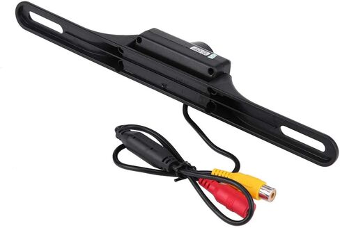 Qiilu لوحة ترخيص كاميرا 7 LED 170 درجة زاوية واسعة لوحة ترخيص السيارة مراجعة عكسية كاميرا الرؤية الليلية Waterpoof in Kuwait