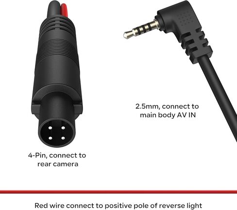كاميرا مرآة الرؤية الخلفية Pelsee P10 2.5K، مع كابل تمديد للكاميرا الخلفية بطول 33 قدمًا، ومساعد القيادة الذكية لكاميرا داش مرآة 10 بوصة مع ADAS وBSD، وكاميرا أمامية وخلفية لشاحنات السيارات، والرؤية الليلية in Kuwait
