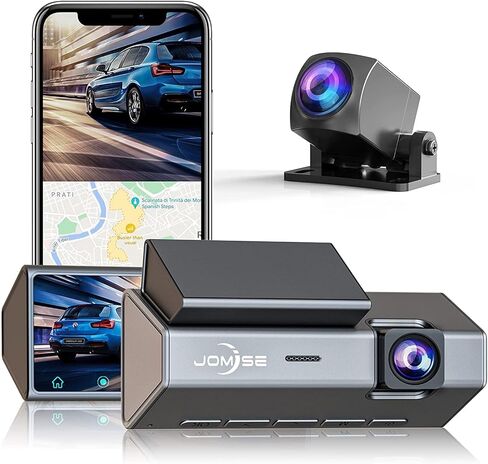 جوميز كاميرا لوحة القيادة S30 2.5K، شاشة لمس 3 انش امامية وخلفية للسيارات، واي فاي مدمج، مسجل كاميرا لوحة القيادة بزاوية واسعة 170 درجة مع مستشعر ستارفيس، شاشة وقوف السيارات 24 ساعة in Kuwait