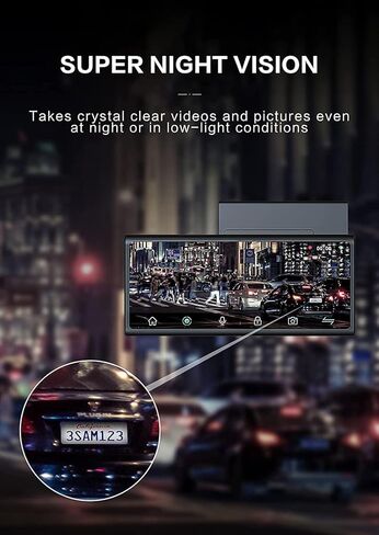 جوميز كاميرا لوحة القيادة S30 2.5K، شاشة لمس 3 انش امامية وخلفية للسيارات، واي فاي مدمج، مسجل كاميرا لوحة القيادة بزاوية واسعة 170 درجة مع مستشعر ستارفيس، شاشة وقوف السيارات 24 ساعة in Kuwait