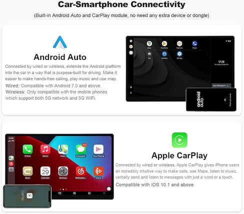 JOYING Navigation Car Stereo 11.6 Inch Octa Core Single Din Android Auto Radio Car in-Dash Navigation GPS Units with Full-Fit 1920x1080 Screen 8GB+128GB Support Bluetooth 5.1,DVR,OBD2,Back-Up Camera in Saudi Arabia