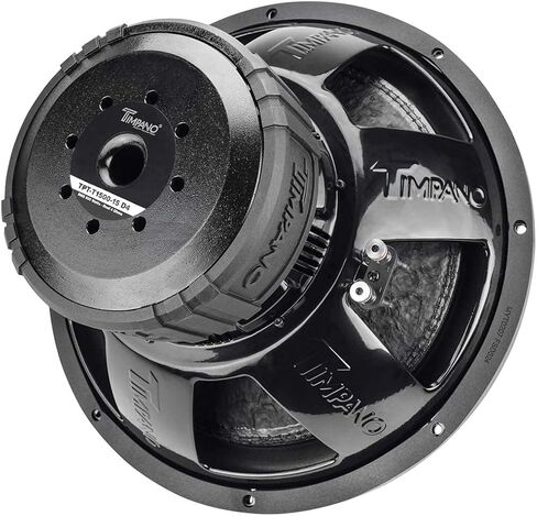 Timpano 10" Sub D4 1500 Watts Max Power Dual 4 Ohm, 10 Inch Car Subwoofer 16 mm Xmax, TPT-T1500-10 D4, 2.6 in Voice Coil, Double Stacked Magnet Sub Woofer for Car Audio Systems (Single) in Saudi Arabia