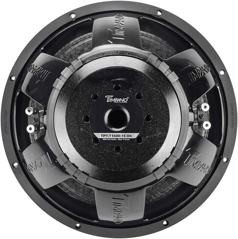 Timpano 10" Sub D4 1500 Watts Max Power Dual 4 Ohm, 10 Inch Car Subwoofer 16 mm Xmax, TPT-T1500-10 D4, 2.6 in Voice Coil, Double Stacked Magnet Sub Woofer for Car Audio Systems (Single) in Saudi Arabia