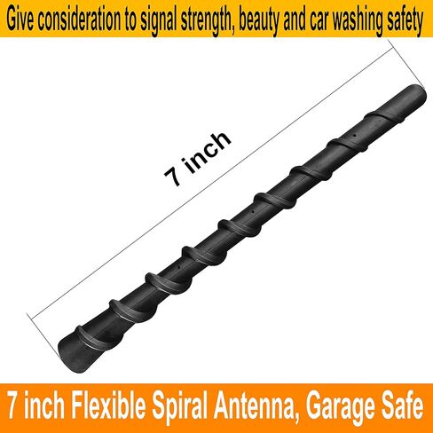 7 Inch Spiral Rubber Antenna for Nissan Rogue (2009-2017), Nissan Rogue Sport (2017-2021), Nissan Rogue Select (2014-2015) in Kuwait