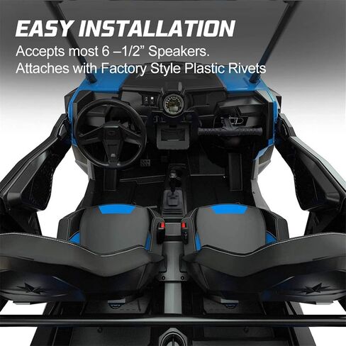 Kiwi Master Front Door Speaker Panels Compatible for 2014-2023 Polaris RZR XP 1000 900 S XC Turbo Accessories in Saudi Arabia