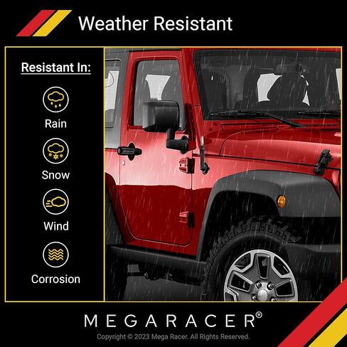 Mega Racer Black with Silver Tip 50 Cal Bullet Style Antenna for Trucks, Cars & SUVs - 5.5" Universal Fit, AM/FM Radio, 6061 Solid Aluminum, Anti-Theft Design, Car Wash Safe, Antenna Replacement, 1 Pc in Saudi Arabia