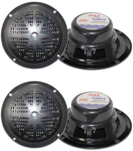 4 New PYLE PLMR61B 6.5" 240W Marine/Boat Dual Cone Waterproof Speakers Two Pair in Saudi Arabia