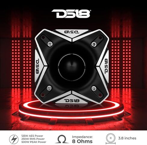DS18 PRO-TWX3.8TI 3.8" Super Bullet Compression Tweeter with 1.5" Titanium Voice Coil 500 Watts 108 dB Extremely Loud - Pro Car Audio Sound System Bullet Tweeter - 1 Tweeter in Saudi Arabia