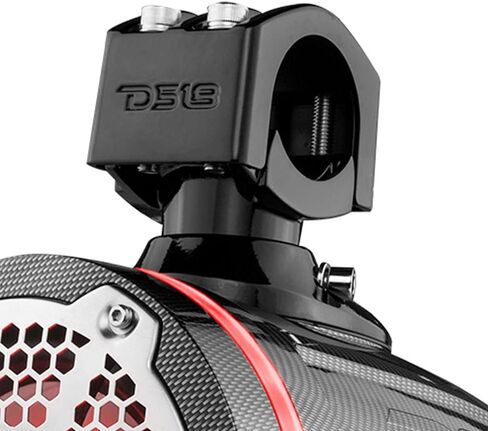 DS18 Hydro NXL-X6TP/BK مقاس 6.5 بوصة للرياضات البحرية والرياضات القوية، مكبرات صوت برجية مقاومة للماء مع مصابيح LED RGB مدمجة 300 وات 4 أوم - رائعة للقوارب ورياضات السيارات وجيب ATV وUTV باللون الأسود (زوج) in Kuwait