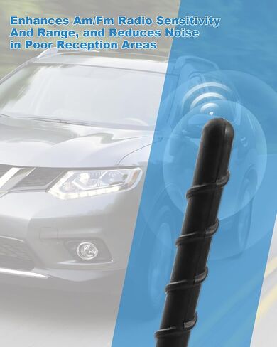 Fit for Nissan Antenna 7 Inch Fit for Nissan Pathfinder Rogue 350Z Leaf Murano Sentra Titan Cube Navara Versa Sedan Note Juke Frontier 1998-2021 Short Car Antenna for FM AM Reception #28215-8H700 in Saudi Arabia