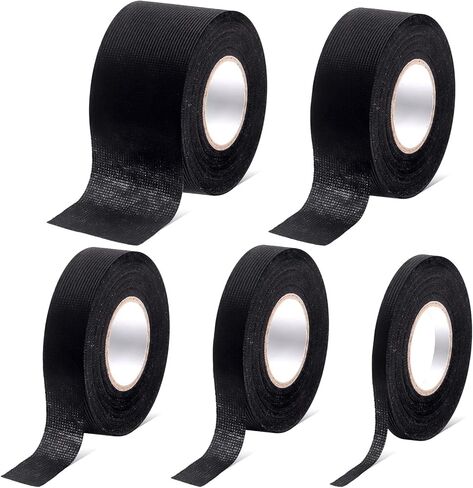 سيميتون 5 قطع شريط لاصق من القماش بلون اسود in Kuwait